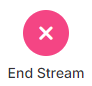 Talk Studio End Stream button